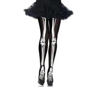 GUIZIYAO Medias de Halloween con calavera, medias sangrientas, disfraz de enfermera, disfraz de zombi, ideal para fiestas temáticas de terror, fiesta de Halloween, fiesta de disfraces