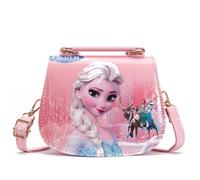 Gujey Bolso Bandolera Dibujos Animados, Mochila de dibujos animados de Frozen para niños, bolso de mensajero bolso lindo para niñas, bolso de hombro de Frozen(A)