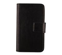 Gukas Flip PU Billetera Design Funda De Carcasa Cartera De Cuero Case Cover Piel para LG E460 Optimus L5 II (Negro)