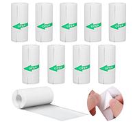 GuKKK 10 Rollos Papeles Impresión, Pegatina Imprimible Autoadhesiva, Compatible Con Todas Las Mini Impresoras Térmicas, Recarga de Papel de Impresión, 57 x 25 mm