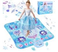 GuKKK Alfombra de Baile para Niños, Alfombra de Baile Juguete Niña con Bluetooth, Música Alfombrilla de Baile, Regalo Cumpleaños Navidad para Niñas Niños 3 4 5 6 7 8 9+ años,100x90cm (Azul)