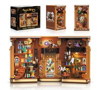 GuKKK Casa de Pociones Mágicas, Juego de construcción de rincón de Libros con luz, 1193 Piezas Bloques de Construcción DIY, para Niños, Adultos, Niños y Niñas de 8, 9 y 10 Años o Más (B)