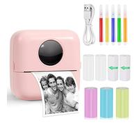 GuKKK Mini Impresora Fotográfica para Movil, Portátil Mini Bluetooth Impresora Termica, BT Inalámbrico, para Lista Fotos Nota