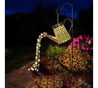 GuKKK Regadera Solar Luces Decoraciones de Jardín, Luces LED para Jardín con Diseño de Estrella, Impermeable LED Luz de Hadas Cielo Estrellado con Soporte, para Valla de Parque, Césped, Patio (C)