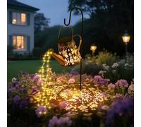 GuKKK Solar Luces para Jardín con Cadena de Luces Regadera Solar Luces Decorativas, IP65 Impermeables Exterior Jardin con Soporte,lampara exterior para Camino/Pasarela/Terraza (Mariposa)