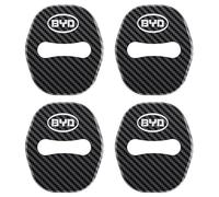 GUKKO 4 Piezas Coche Cubierta Cerradura Puerta para BYD Han Atto 3 /Dolphin /e6 /Seal/Song Plus/Tang/Yuan, para Evitar Daños, Oxidación Cerradura Puerta Tapas Protectoras,A Carbon Fiber-B B
