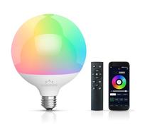 GUKUTMXP Bombilla LED E27, Colored Light Bulbs 15W Equivalente a 150 W, Compatible con Aplicación Móvil y Control Remoto, Decenas de Millones de Colores y Múltiples Modos Dinámicos