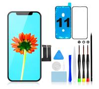 GULEEK Pantalla para iPhone 11, 6.1" Pantalla LCD Táctil 3D Digitalizador Asamblea con Kit de Herramientas Reparación y Vidrio Templado