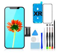 GULEEK Pantalla para iPhone XR, 6.1" Pantalla Táctil 3D Digitalizador LCD Asamblea con Kit de Herramientas Reparación y Vidrio Templado