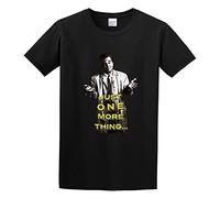 GULEMEI Just One More Thing Columbo Inspired Funny Top Unisex 100% Cotton Short-Sleeve T-Shirts Black XXL