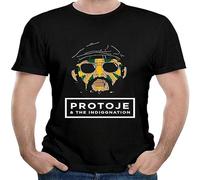 GULEMEI Mathewarice Protoje Logo The Indiggnation Style Unisex 100% Cotton Short-Sleeve T-Shirts Black M