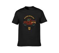 GULEMEI Reverend Horton Heat Beer Truck Unisex 100% Cotton Short-Sleeve T-Shirts Black L