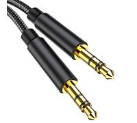 Gulemfy Cable jack de 3,5 mm, conector de audio macho a macho [2 m], cable auxiliar estéreo compatible con auriculares, radios de coche, smartphones, iPhone, iPod, iPad, reproductores de MP3