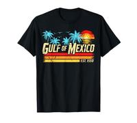 Gulf of México Camiseta Retro Vintage Beach Golf de México Camiseta