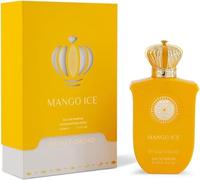 Gulf Orchid Mango Ice Eau de Parfum 100 ml - Perfume unisex para hombre y mujer | Fragancia afrutada con mango, gema y vainilla | Fragancia de lujo con larga duración con adhesivo Kajal