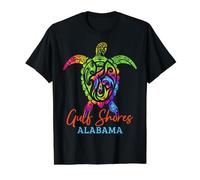 Gulf Shores (Alabama) Camiseta gráfica económica, Hombre, Negro, XL