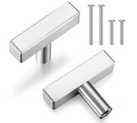 Gulfmew 50 mm Tiradores de Arco de Gabinete con Tornillos Pomos de Cajón de Acero Inoxidable Manijas de Puertas de Cocina Perillas de Armario para Tocador, Cocinas, Cajones, Gabinetes y Muebles