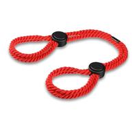 Gulfmew Cuerdas de Bondage para Parejas Cuerda de Sujeción Ajustable para Muñeca y Tobillo Esposas en Cama para Adultos Juguetes Bondage para Mujeres y Hombres(Rojo)