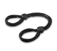 Gulfmew Cuerdas de Bondage para Parejas Cuerda de Sujeción Ajustable para Muñeca y Tobillo Esposas en Cama para Adultos Juguetes Bondage para Mujeres y Hombres (Negro)