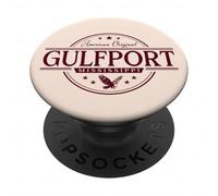 Gulfport Mississippi - Etiqueta Gulfport MS PopSockets PopGrip Adhesivo