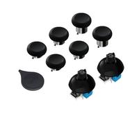 GuliKit Kit de repuesto de palanca magnética TMR de tensión ajustable de 720°, para controlador PS4 DualShock, módulo de reparación de palo antideriva con 3 pares de tapas de pulgar, requiere