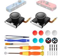 GuliKit Switch JoyCon Joystick de repuesto, TMR Joystick, palanca de mando electromagnética TMR antideriva actualizada para Switch LCD/OLED Joy Con y Switch Lite con kit de reparación (2 unidades)