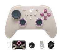 GuliKit TT Pro Wireless Game Controller, Bluetooth,Hyperlink Wireless Adapter,Wired, Anti-Drift 720° TMR Joysticks, for Switch/2/PC/Android/iOS,Retro Brown