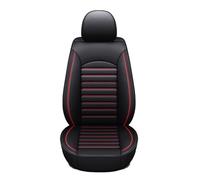 GULIMAXO Fundas Asientos Coche para Ford C MAX 2003-2019, Cuero Sintético Protección Completa, Compatible con Airbag Transpirable Retráctil Banco Trasero Dividido Protector,B-Black and Red