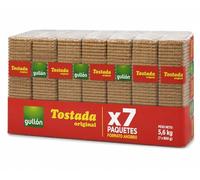 Gullón Tostada Original Pack de 7 x 800 g | Galletas Tostadas Tradicionales | Biscuits Crujientes para Desayuno y Merienda | Ideales con Café, Leche o Té | Total 5,6 kg