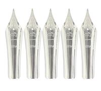 Gullor 5PCS Los plumas de la pluma de caben la pluma de Jinhao 159/450/750, plata, pluma media