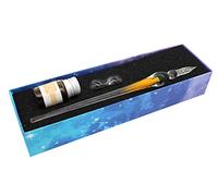 Gullor Jellyfish Glass Dip Pen Pen Pen - Bolígrafo de cristal de borosilicato, color naranja