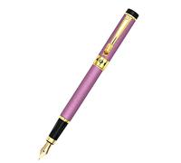 Gullor Pluma estilográfica con clip de dragón de estilo retro con convertidor de tinta, color morado