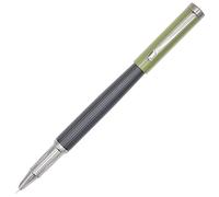 Gullor Pluma estilográfica de punta fina de cobre negro, instrumento de escritura suave con convertidor, color verde