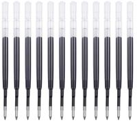 Gullor Recambios de tinta para bolígrafo de 98 mm, tinta de gel, paquete de 12 recambios, punta mediana de 0,7 mm, tinta azul