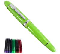 Gullor vívida pluma verde 159 bolsa original de la pluma conjunto PU cartucho de tinta de cuero
