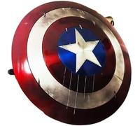 Gulvintilabcal Broken Captain America Shield 75th Anniversary America Shield - Escudo de aleación de metal de 56 cm, color rojo