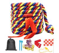 Gulymna Tug of War Rope per bambini e adulti 20/40/60ft tira una corda di guerra per Giochi all'aperto Giorni di riunione della famiglia Famil