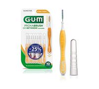 GUM - 10070942002438 Proxabrush Go-Betweens Cepillos interdentales, ultra apretados, eliminación de placa, 10 unidades, (paquete de 6)