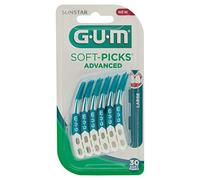 GUM 651 SOFTPICKS ADVANCED LARGE, UNIDADES, Verde, 30 piezas