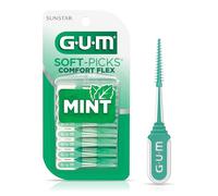 GUM -6705R Soft-Picks Comfort Flex - Palillos dentales menta, nuevo sabor a menta vigorizante, 80 unidades