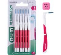 GUM Bi-Direction Cepillo Interdental 1.2 mm 6 uds
