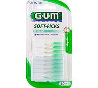 Gum Cepillo de Dientes, 40 unidades, Blanco/Verde (0070942303286)