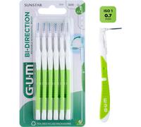 GUM Cepillo interdental Bi-Direction pequeño 0.7 mm 6 uds