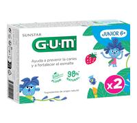 GUM Junior Gel Dentífrico 6+ años 2x50 ml