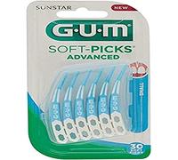 GUM - Pack Cepillos Interdentales Soft Picks Advanced Small Gum, 30 piezas