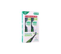 GUM Pack Sonic Daily Cepillo Eléctrico Negro 2 uds