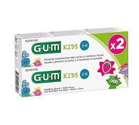 GUM Pasta dental con flúor para niños a partir de 3 años y + 2 x 50 ml