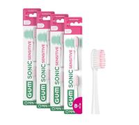 GUM SONIC DAILY Cabezales de Recambio para el cepillo de dientes sónico | x4 Packs de 2 (x8 recambios en total)