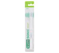 Gum Sonic Daily Recambio Cabezal Cepillo Eléctrico Blanco 2 uds
