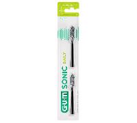 Gum Sonic Daily Recambio Cepillo Eléctrico 4110 Negro 2 uds